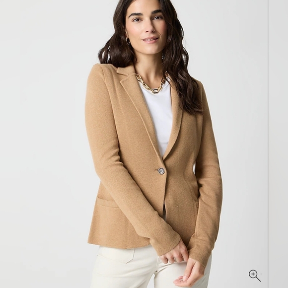 NWT J.Crew Schoolboy Sweater Blazer Size PXS In Heather Acorn - Picture 1 of 8